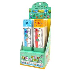 寶可夢 像素藝術尺 15cm 2款 x 20入組, 混合色, 1套