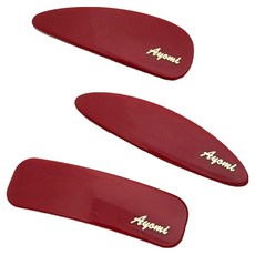 ROSICLER 紅色亮點自動髮夾3件組