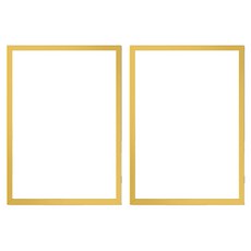 알루미늄 프레임 고급 인테리어 액자, 2개, 골드