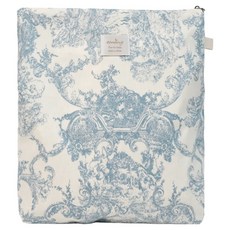 EmonG Toile de Jouy 幼兒園必備品防水收納袋, 藍色