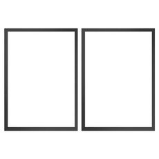 알루미늄 프레임 고급 인테리어 액자, 2개, 블랙