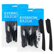 nelik Kkalkkeumi 可折疊式修眉刀 6入, 2個, 黑色