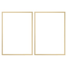 알루미늄 프레임 고급 인테리어 액자, 2개, 샴페인골드