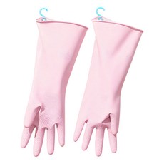 Besthot 掛勾式清潔乳膠手套 M, 粉色, 1套