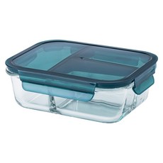 cook power 鍋寶 耐熱玻璃三格分隔保鮮盒 BVG-10031, 1個