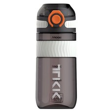 TKK Tritan 克洛伊隨手吸管水壺, 鑽石黑, 1個, 500ml