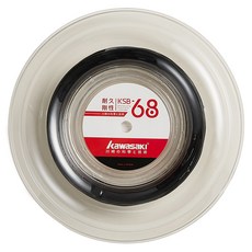 kawasaki 川崎 羽球線 KSB68, 黑色, 1個