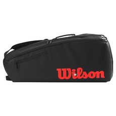 Wilson Classy V3 3PK 球拍袋 WR8038001001, BLACK + INFRARED, 1個