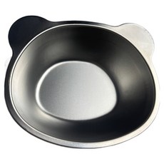 Tirititi 熊熊造型不鏽鋼嬰兒碗, 銀色, 1個