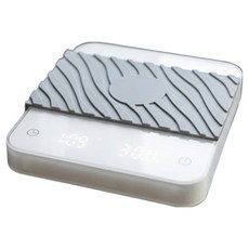 BRUSO 智慧咖啡電子秤 數位磅秤 4 白色, 1個, KC215