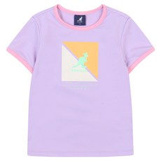 KANGOL KIDS 兒童方形Logo印花水上運動T恤 PB 0001