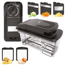 스타 5in1 멀티 채칼 다지기, 블랙, 1개