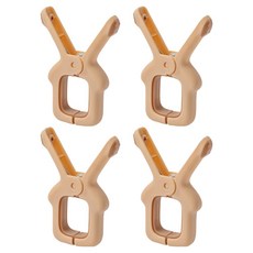 해피굿즈 간편한 이불 고정 빨래집게, 밀크베이지, 4개