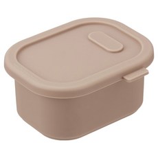 디아르 플래티넘 실리콘 냉동밥보관 밀폐용기 핑크베이지, 1개, 200ml