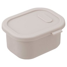 디아르 플래티넘 실리콘 냉동밥보관 밀폐용기 오트밀베이지, 1개, 200ml