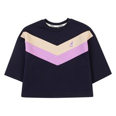 KANGOL KIDS 兒童線條細節短版運動T恤 PA 2702