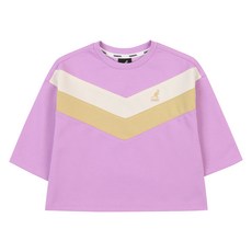 KANGOL KIDS 兒童線條細節短版運動T恤 PA 2702
