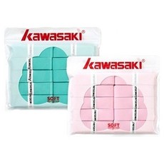 kawasaki 川崎 羽球握把布 ULTRA SOFT 001 2款 x 10入組, 薄荷綠, 粉紅色, 1套