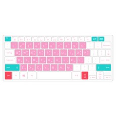 파인피아 LG 그램 프로17 17Z90TP / 17ZD90TP / 17Z90TR / 17ZD90TR / 울트라PC 17U70P / 17UD70P 용 마카롱 문자인쇄 키스킨, PINK, 1개