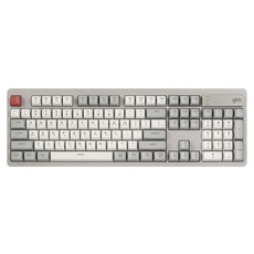 지클릭커 무선 OFFICEPRO 사일런스 M RGB 무소음 방수 블루투스 키보드 104, Retro, WK50, 제조사축