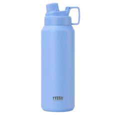 TYESO 泰碩 304不鏽鋼磨砂系列運動保溫水壺, 紫羅蘭, 900ml, 1個