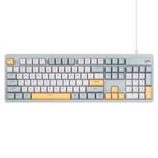 g-clicker OFFICEPRO Silence M RGB 靜音有線防水鍵盤 104, 海軍藍, OPK50, 製造商軸