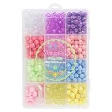 GabeFamily 閃亮粉彩串珠組 DS1118, 1套, 混合顏色