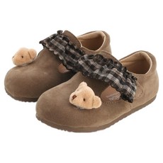 체크 레이스 베어즈 플랫슈즈