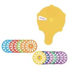 러닝리소스 스킬빌더스 사이트워드 퀴즈 휠 + 활동카드 세트 LER3791S, 1세트, 혼합색상