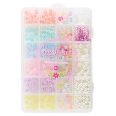 GabeFamily 水晶花朵串珠套組 DS1114, 1套, 混合顏色