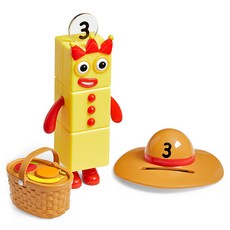 hand2mind Numberblocks 公仔 數字積木 三的野餐 IN97583, 1個