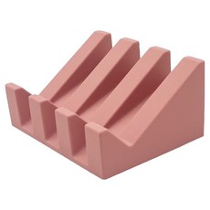 더자카 실리콘 논슬립 물빠짐 비누받침대 9.6 x 7 x 4 cm, 핫핑크, 1개
