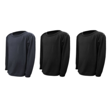 GIAT 吉亞特 女款 極暖5.5度C刷毛圓領保暖衣3件組