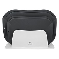 doble 不留刀痕砧板3件組, 1套, 砧板 中 炭灰色 + 小 炭灰色 + 砧板架