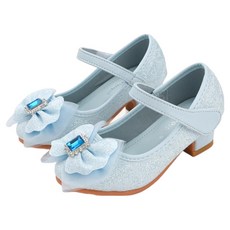 타오웨이어 엘레 앞보석 리본 굽 구두