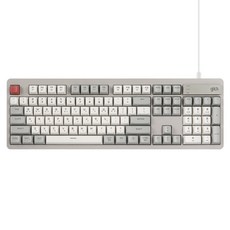지클릭커 OFFICEPRO 사일런스 M RGB 무소음 유선 방수 키보드 104, 제조사축, OPK50, 레트로