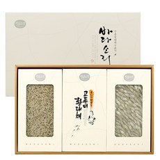 바다소리 황태채 + 멸치 2종 감사7호 선물세트 + 쇼핑백, 1세트