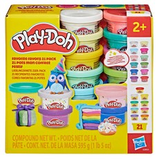 Hasbro 孩之寶 Play-Doh 培樂多 繽紛21色黏土組, 混合顏色, 595g, 1套
