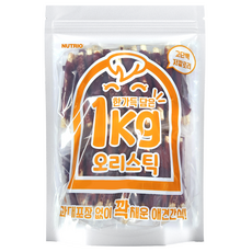 뉴트리오 강아지 한가득담은 대용량 간식, 1개, 1kg, 오리스틱