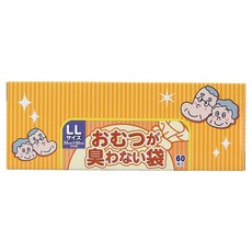 BOS 기저귀봉투 성인용 옐로우 LL 60p, 1개