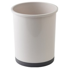 팬톤 CMYK 국내산 업소용 식당 오픈형 원형 휴지통 5L, 화이트