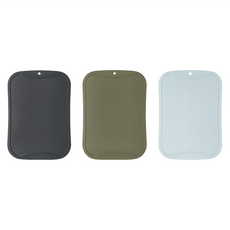 doble 不留刀痕砧板 3件組, 1套, 小型砧板炭灰色 + 墨綠色 + 天空藍