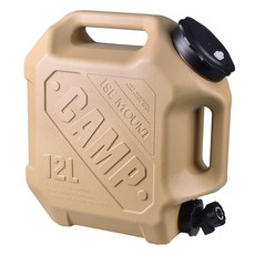 Truly House 極致軍風大容量儲水桶/露營野餐茶水桶 12L, 卡其色, 1個