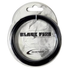 아이소스피드 테니스 스트링 BLACK FIRE, 블랙, 1개