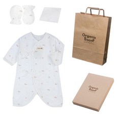 오가닉붐 말띠해 여름용 배냇가운 + 손싸개 + 손수건 + 쇼핑백 + 상자 세트
