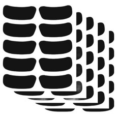 미르센트 야외 야구 아이패치 스티커 10p, 블랙, 5장