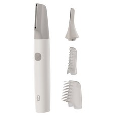 오아 제로터치 바디 트리머 제모 전기 남성 여성 눈썹정리기, 화이트, OERZ-002WH