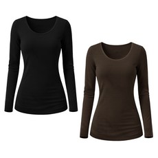 GIAT 吉亞特 女款 膠原蛋白蓄熱圓領保暖衣2件組 台灣製 8374734