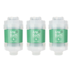 Dewbell Aro Bath Mini殘留氯去除維他命沐浴過濾器, 3個, 松葉香
