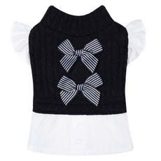 Montier 寵物 Rosy 連身裙, 黑色, 1個